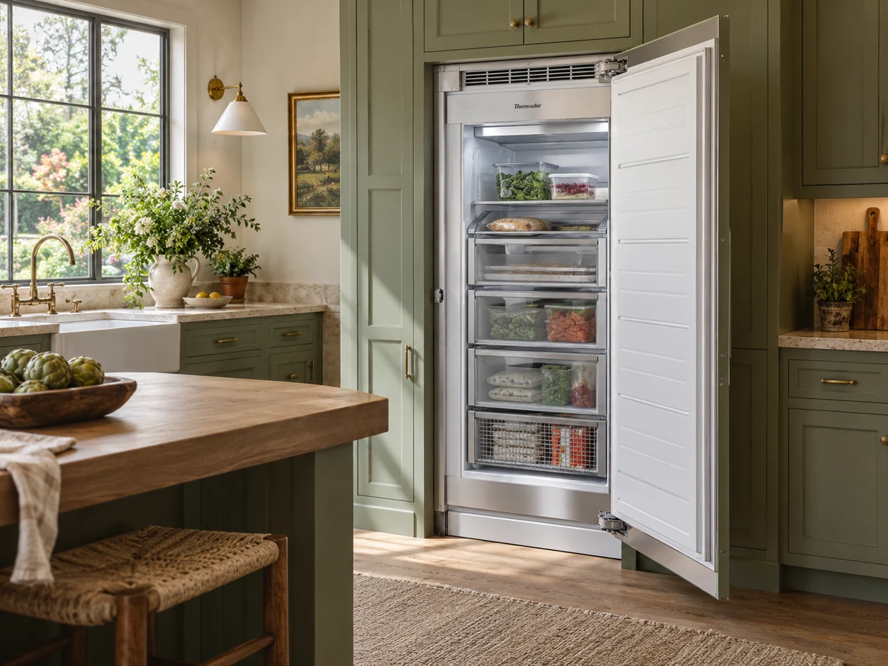 Illustration of a Thermador freezer