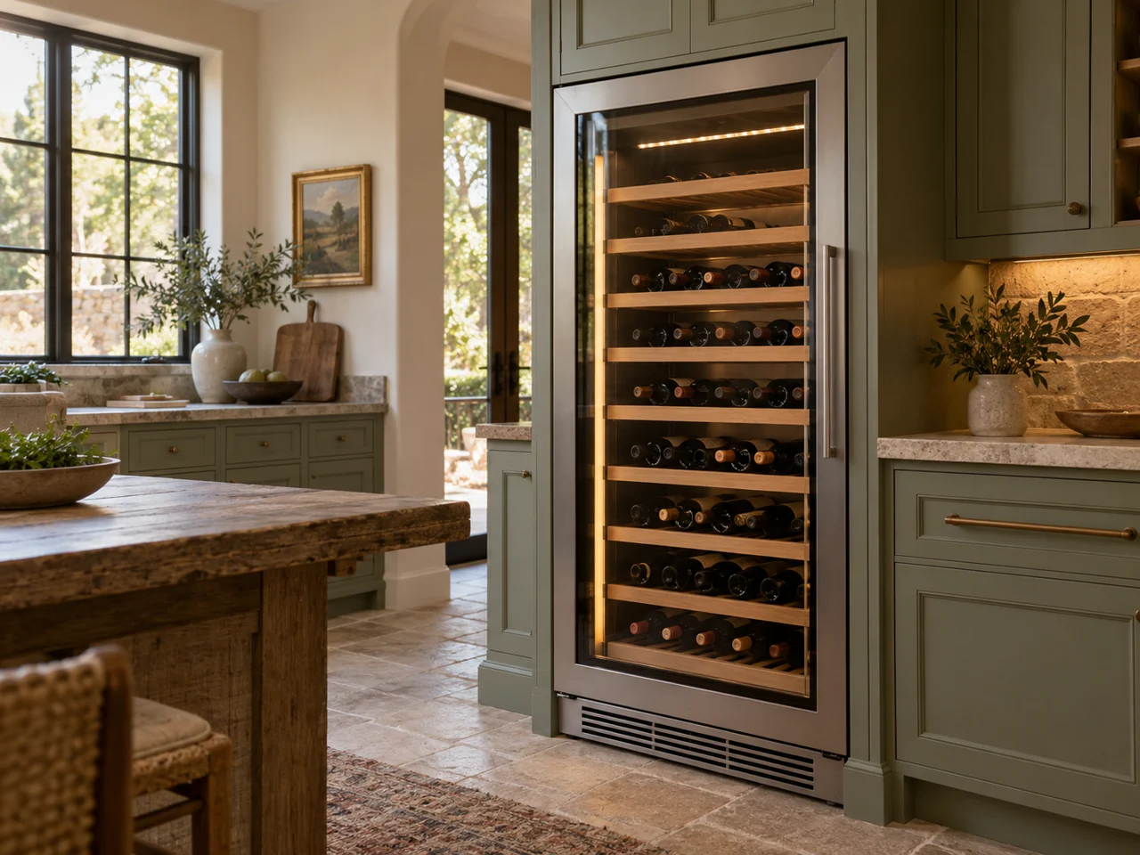 Illustration of Monogram wine cooler