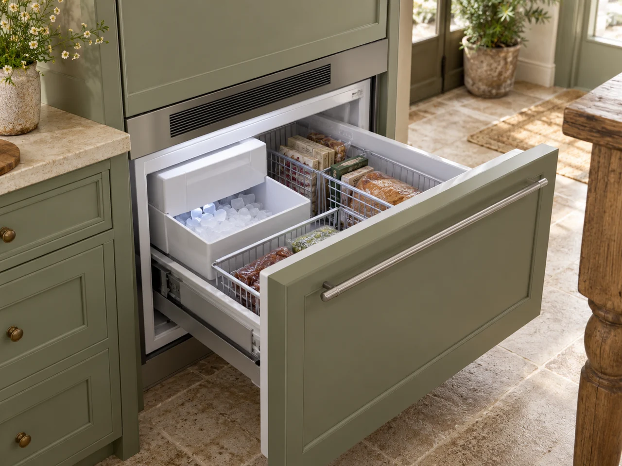Illustration of Sub-Zero ice maker